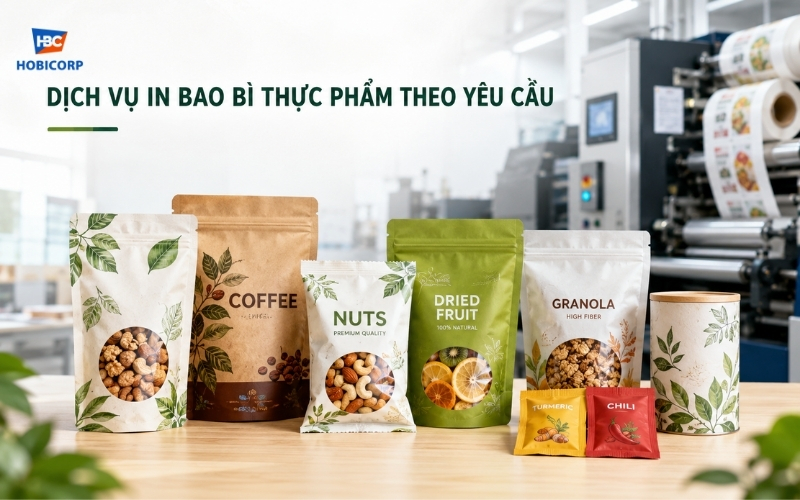 Dịch vụ in bao bì thực phẩm Dịch vụ in bao bì thực phẩm